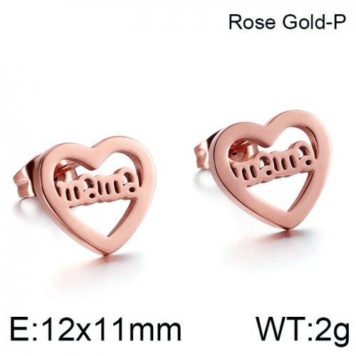 Stainless Steel Mother Earrings-KK220322-KE86559-K-5