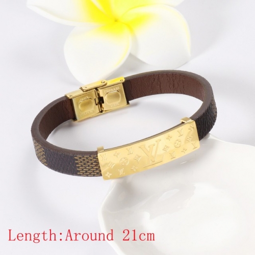 Stainless Steel Brand Bangle-HY220322-P17YIX