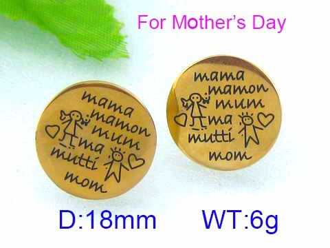 Stainless Steel Mother Earrings-KK220322-KE68774-K-8