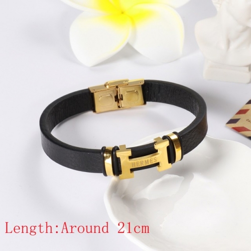 Stainless Steel Brand Bangle-HY220322-P18I3C