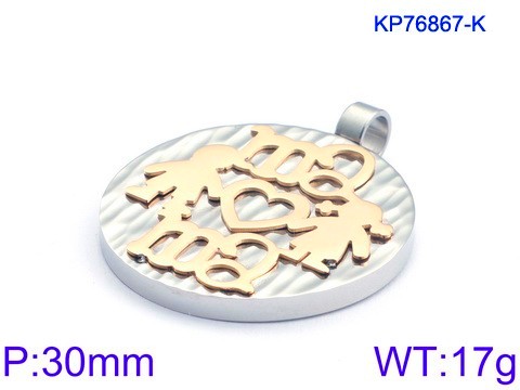 Stainless Steel Mother Pendant-KK220322-KP76867-K-12