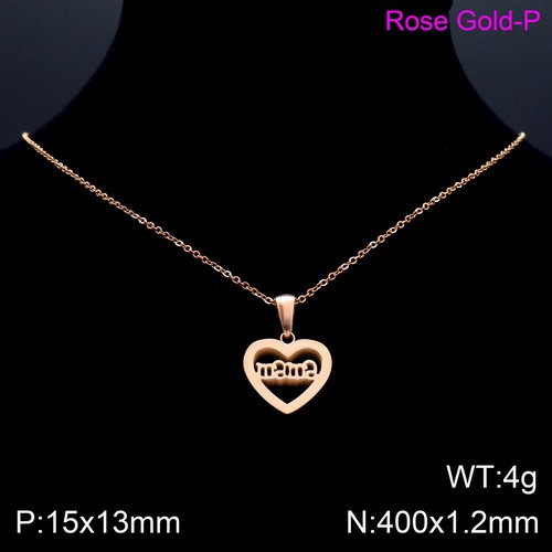 Stainless Steel Mother Necklace-KK220322-KN89584-K-5