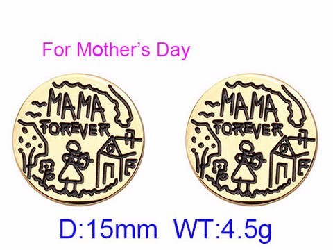 Stainless Steel Mother Earrings-KK220322-KE68768-K-8