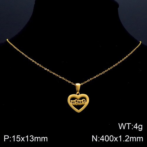 Stainless Steel Mother Necklace-KK220322-KN89586-K-5