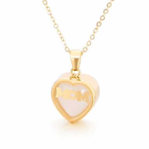 Stainless Steel Mother Necklace-KK220322-KN196894-K-16