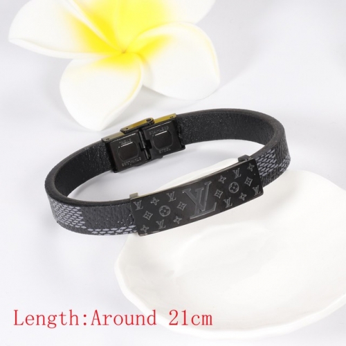 Stainless Steel Brand Bangle-HY220322-P17QUM