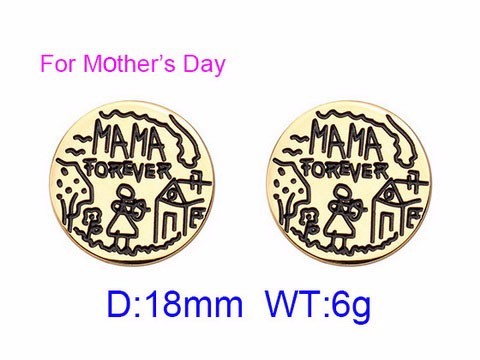 Stainless Steel Mother Earrings-KK220322-KE68767-K-8