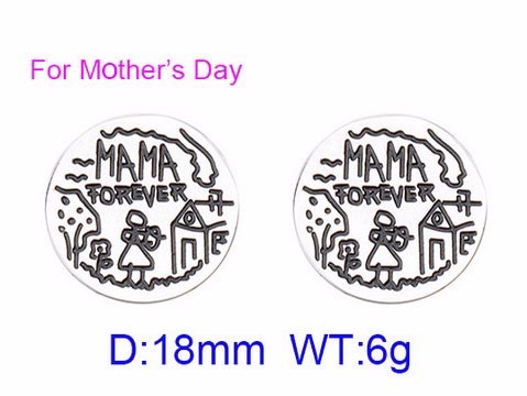 Stainless Steel Mother Earrings-KK220322-KE68765-K-7
