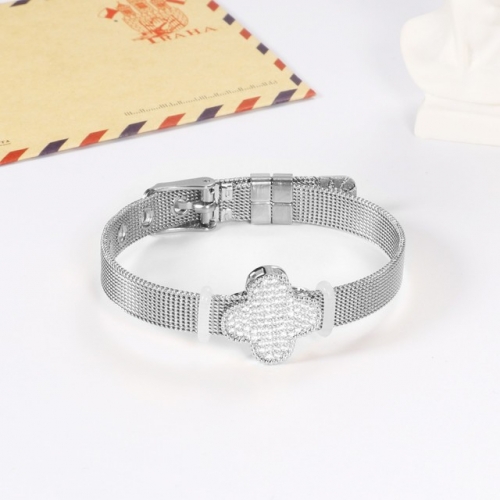 Stainless Steel Brand Bangle-HY220322-P16RBB