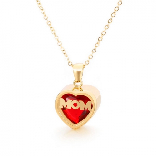 Stainless Steel Mother Necklace-KK220322-KN196895-K-16