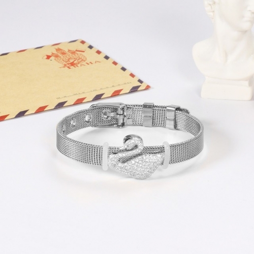 Stainless Steel Brand Bangle-HY220322-P16YGG