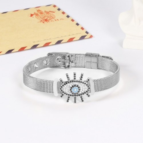 Stainless Steel Brand Bangle-HY220322-P16ZAA