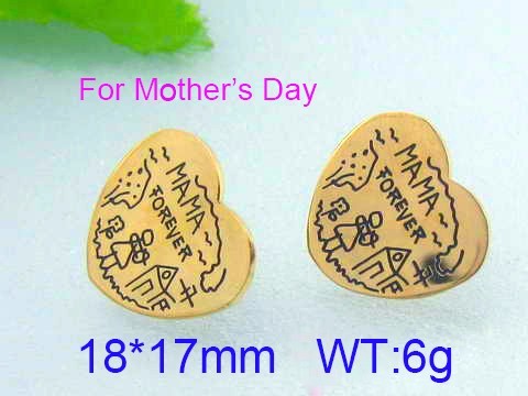 Stainless Steel Mother Earrings-KK220322-KE68770-K-8