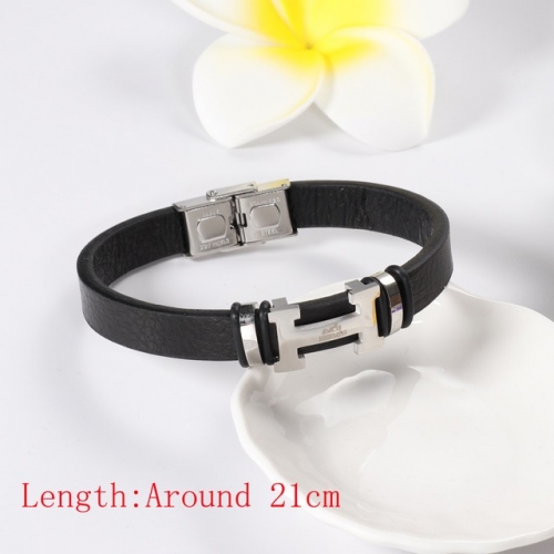 Stainless Steel Brand Bangle-HY220322-P16CWD