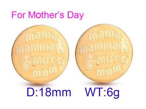 Stainless Steel Mother Earrings-KK220322-KE68438-K-8