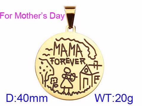 Stainless Steel Mother Pendant-KK220322-KP54550-K-8