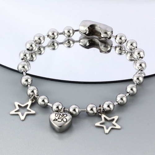 Stainless Steel Uno de 50 Bracelet-CH220330-P12DFC