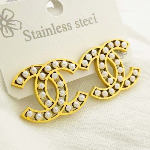 Stainless Steel Brand Earrings-RR220412-Rre0679-16