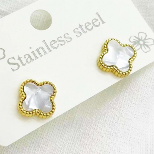 Stainless Steel Brand Earrings-RR220412-Rre0683-10