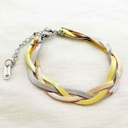 Stainless Steel Brand Bracelet-RR220412-Rrs0418-16