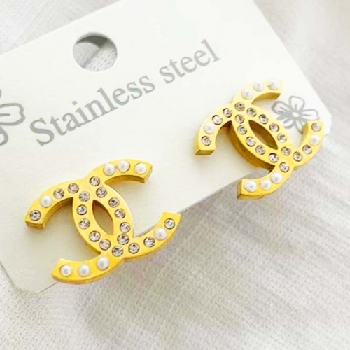 Stainless Steel Brand Earrings-RR220412-Rre0678-14