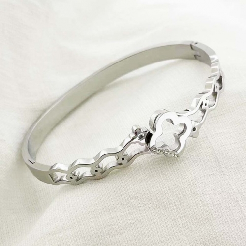 Stainless Steel Brand Bangle-RR220412-Rrs04046-23