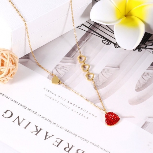 Stainless Steel Brand Necklace-HY220412-P16Q