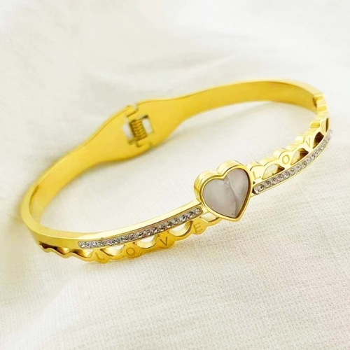 Stainless Steel Brand Bangle-RR220412-Rrs04050-24