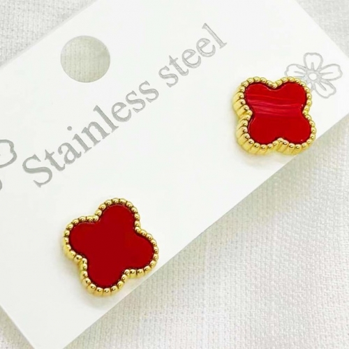 Stainless Steel Brand Earrings-RR220412-Rre0684-10
