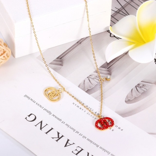 Stainless Steel Brand Necklace-HY220412-P15Z