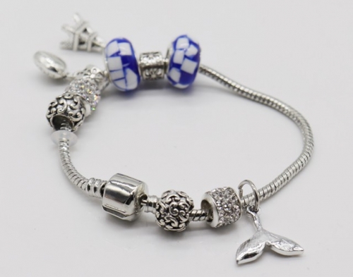 Stainless Steel Bracelet with alloy copper charms-DN220413-IMG_9363