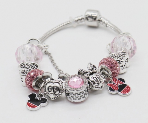 Stainless Steel Bracelet with alloy copper charms-DN220413-IMG_9331