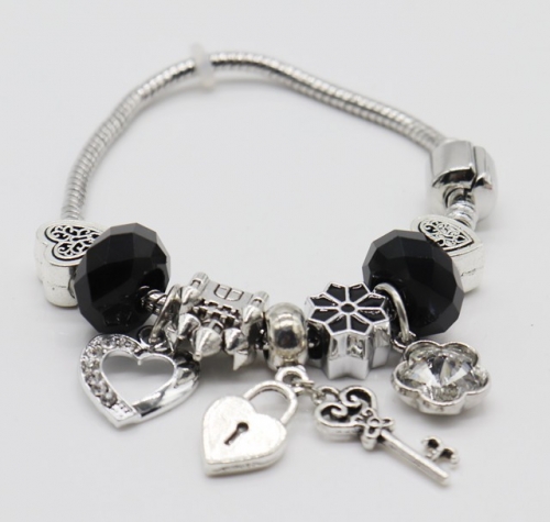 Stainless Steel Bracelet with alloy copper charms-DN220413-IMG_9348