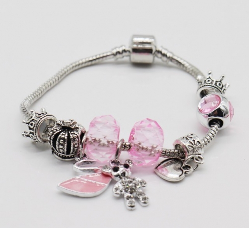 Stainless Steel Bracelet with alloy copper charms-DN220413-IMG_9347