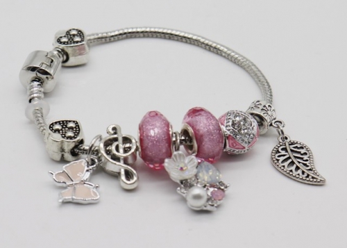 Stainless Steel Bracelet with alloy copper charms-DN220413-IMG_9366