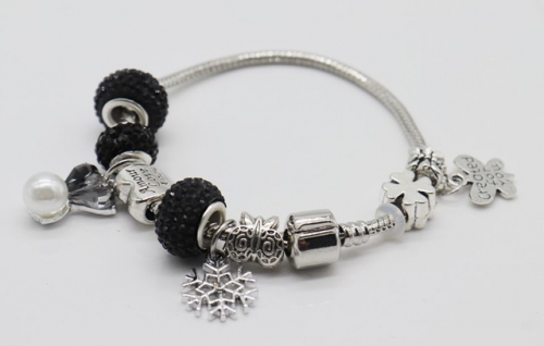 Stainless Steel Bracelet with alloy copper charms-DN220413-IMG_9354