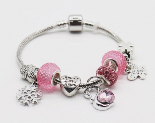 Stainless Steel Bracelet with alloy copper charms-DN220413-IMG_9339