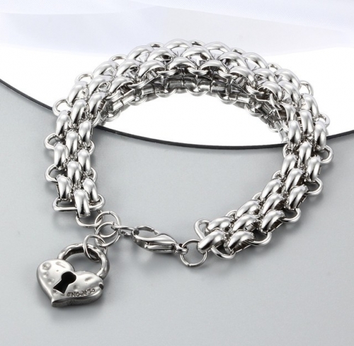 Stainless Steel Uno de 50 Bracelet-CH220415-P21TSS