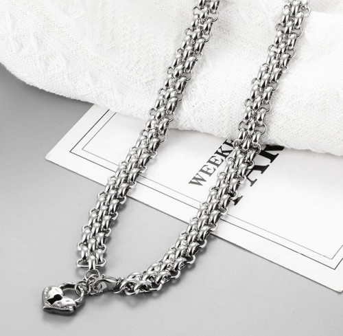 Stainless Steel Uno de 50 Necklace-CH220415-P28RXA
