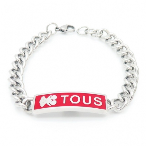 Stainless Steel Tou*s Bracelet-DY220506-SL-127S-243-17-1