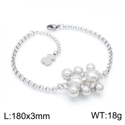 Stainless Steel TOU*S Bracelet-DY211222-SL-122S-243-17