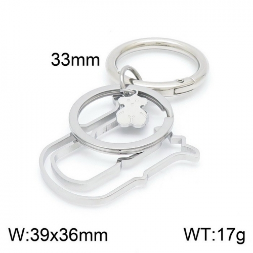 Stainless Steel TOU*S Keychain-DY211222-SK-016S-214-15