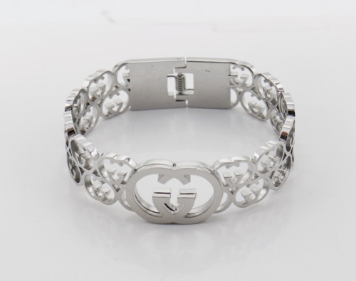 Stainless Steel Brand Bangle-SHK220508-IMG_0094