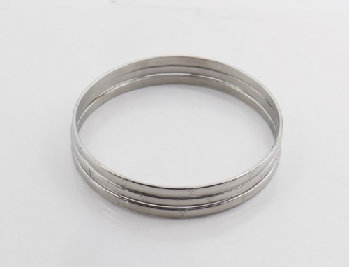 Stainless Steel Brand Bangle-SHK220508-IMG_0106