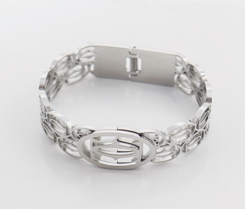 Stainless Steel Brand Bangle-SHK220508-IMG_0101