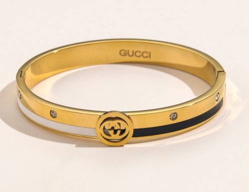 Stainless Steel Brand Bangle-YWA220511-P20SDF