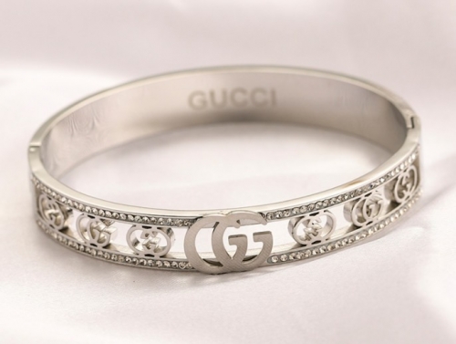 Stainless Steel Brand Bangle-YWA220511-P20.5J