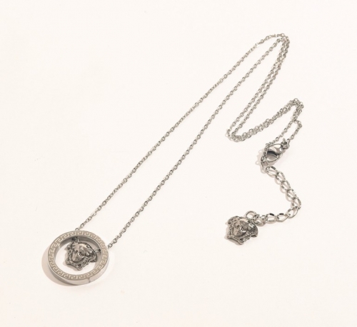 Stainless Steel Brand Necklace-YWA220511-P12.5S