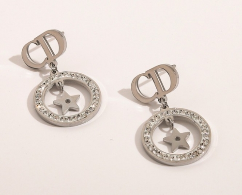 Stainless Steel Brand Earrings-YWA220511-P12RES