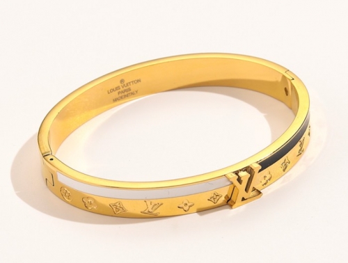 Stainless Steel Brand Bangle-YWA220511-P20DT